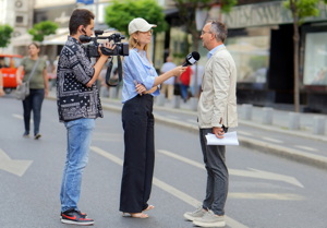 Interview on the street